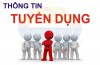 THÔNG BÁO TUYỂN DỤNG: